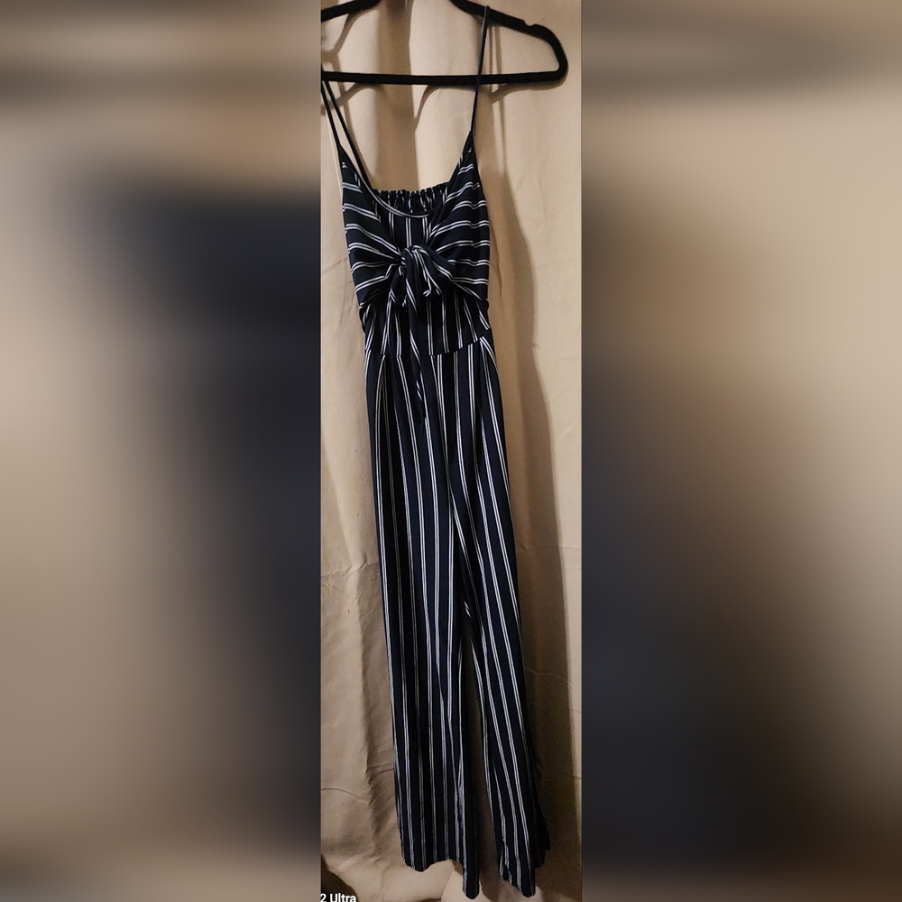 Striped jumpsuit - Picture 2 of 5